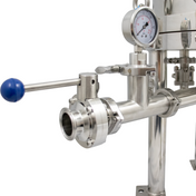 BevBright Stainless Steel Lenticular Filter Housing - 12 in. - 1 High