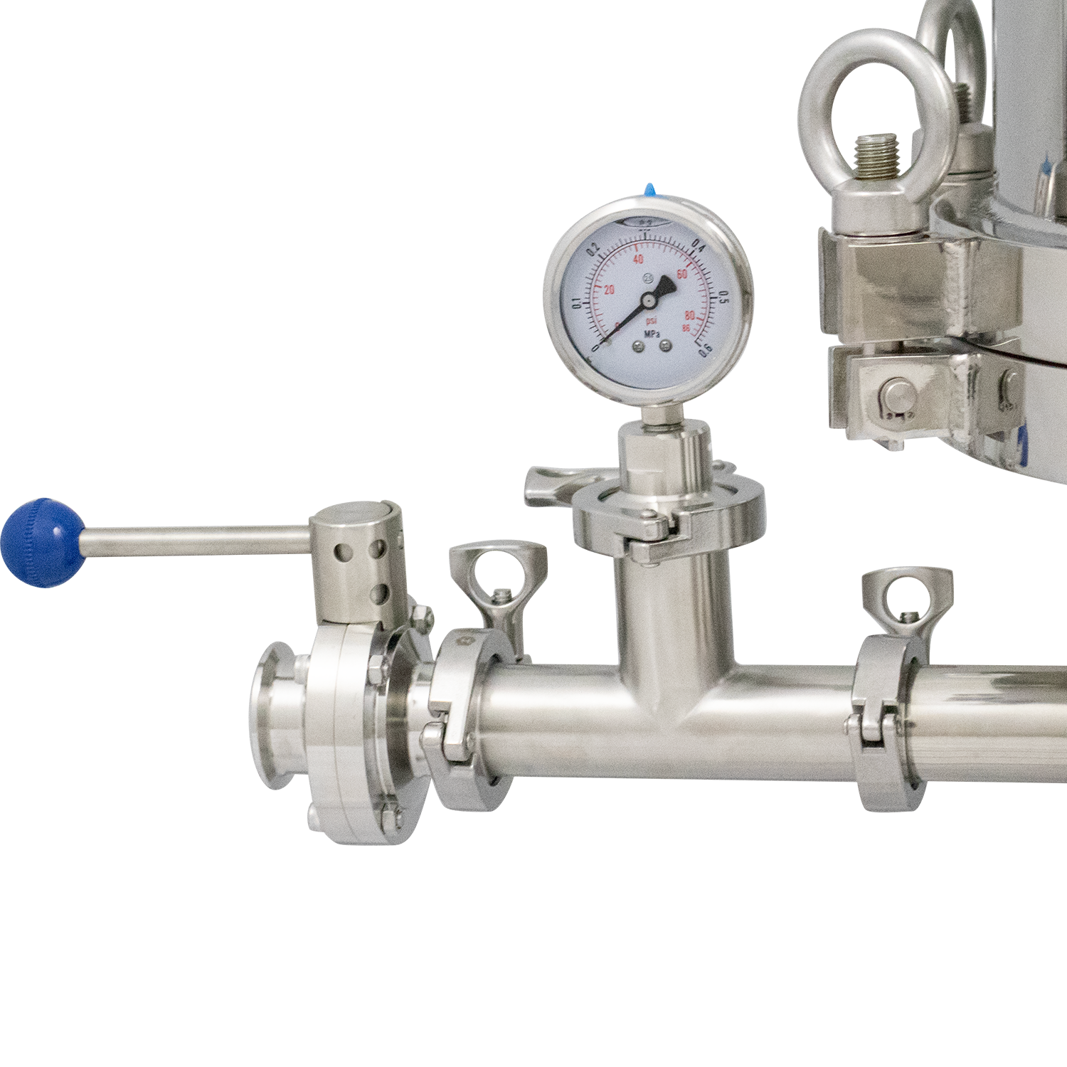 BevBright Stainless Steel Lenticular Filter Housing - 12 in. - 1 High