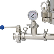 BevBright Stainless Steel Lenticular Filter Housing - 12 in. - 1 High