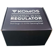 KOMOS Universal 50 - Dual Gauge CO2 Regulator - 50 psi