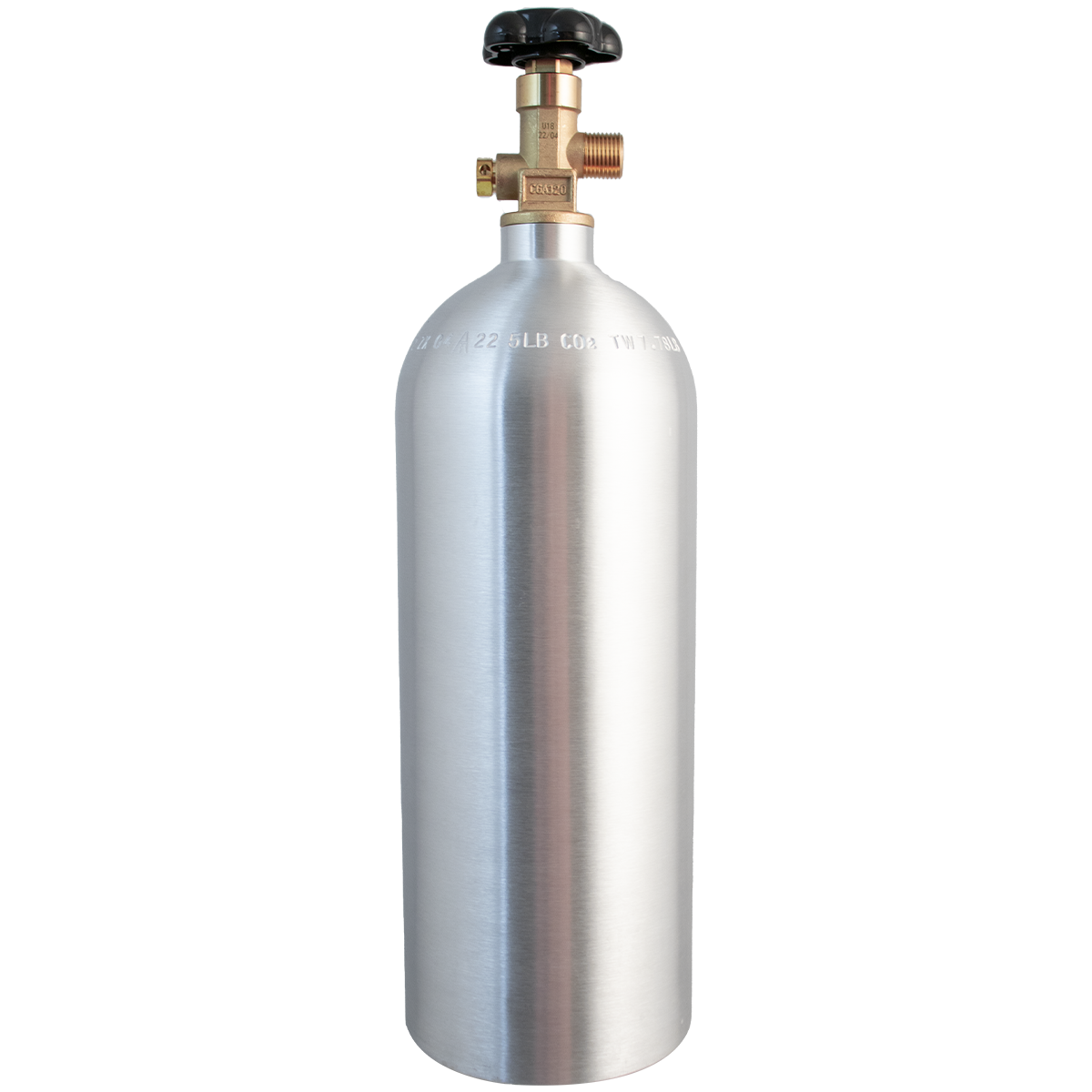 5 lb CO2 Tank | Premium Aluminum | New | CGA320 Valve | US DOT Approved