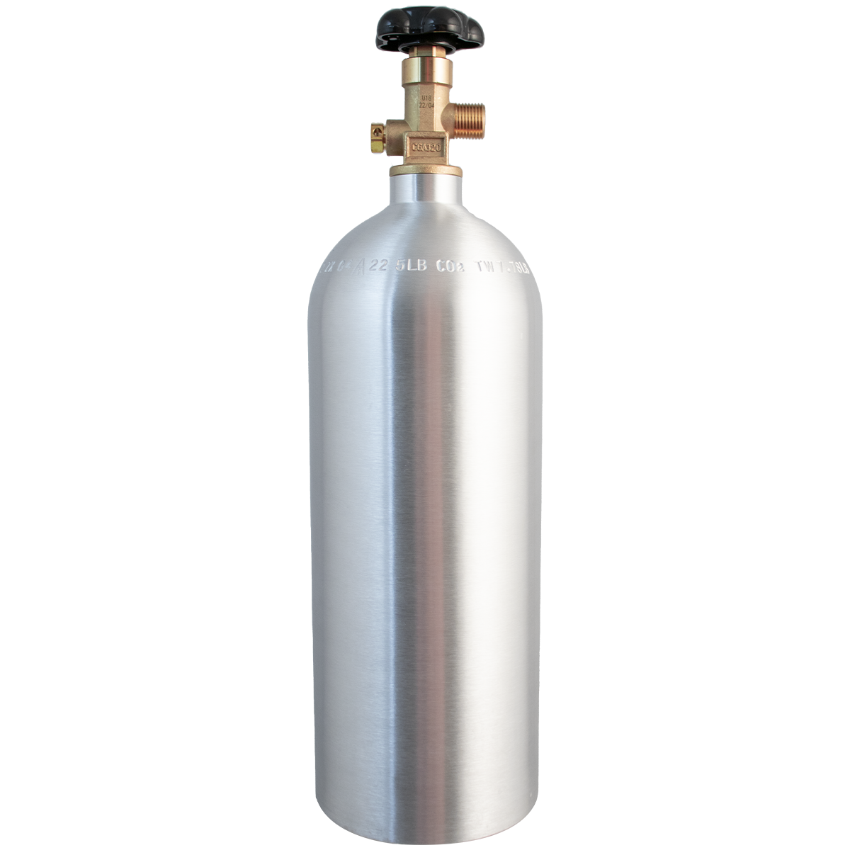 5 lb CO2 Tank | Premium Aluminum | New | CGA320 Valve | US DOT Approved
