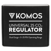 KOMOS Universal 25 - Dual Gauge CO2 Regulator - 25 psi