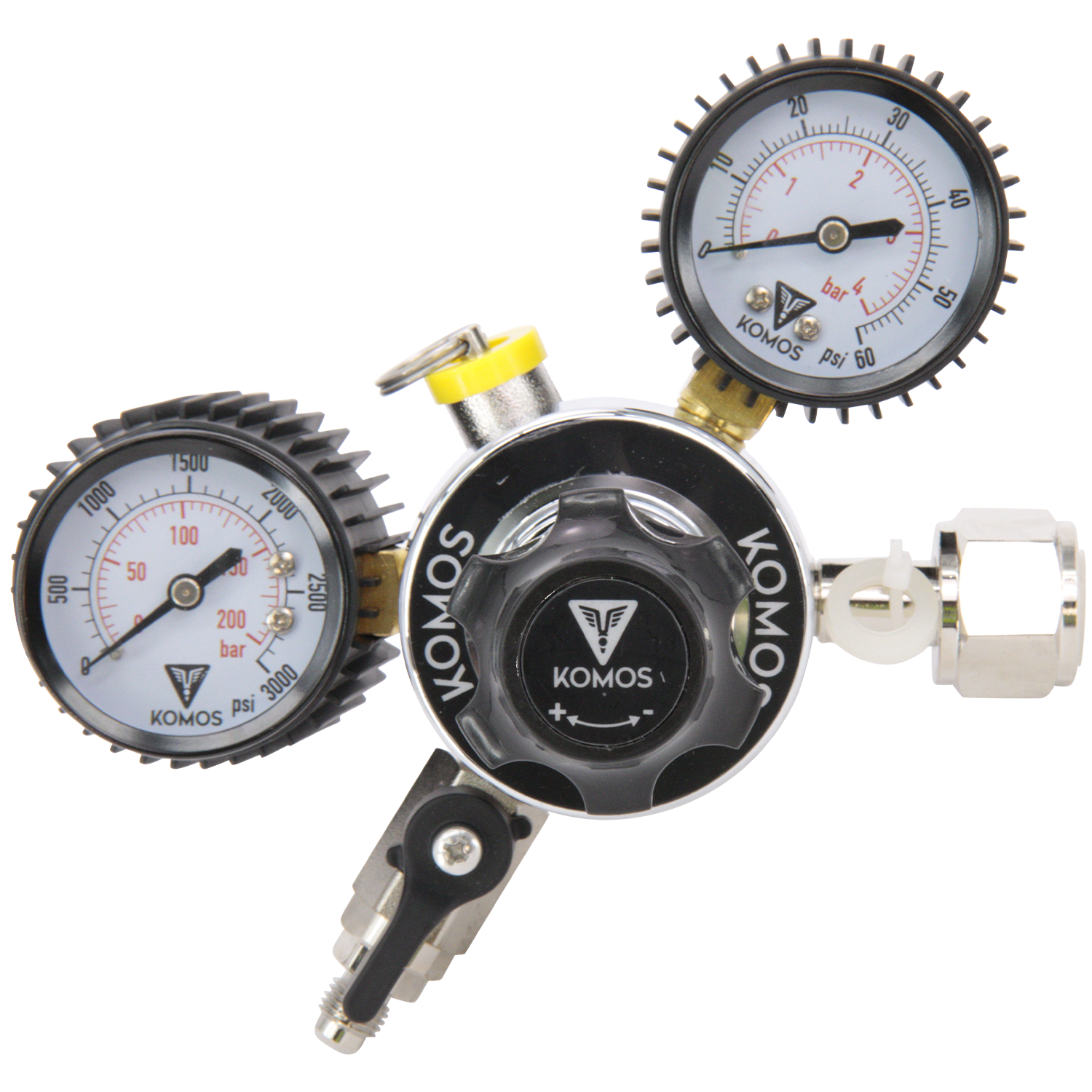 KOMOS Universal 50 - Dual Gauge CO2 Regulator - 50 psi