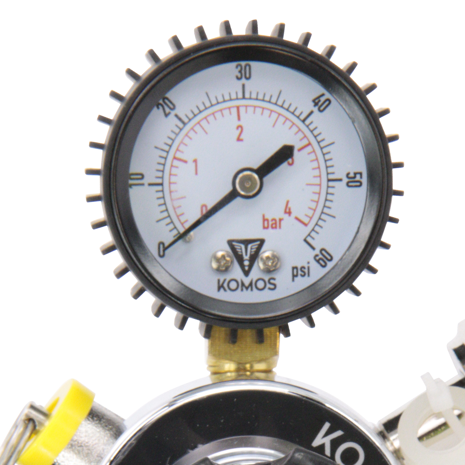 KOMOS Universal 50 - Dual Gauge CO2 Regulator - 50 psi