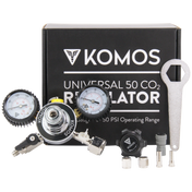KOMOS Universal 50 - Dual Gauge CO2 Regulator - 50 psi