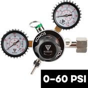 KOMOS Premium Dual Gauge CO2 Regulator - 60 psi