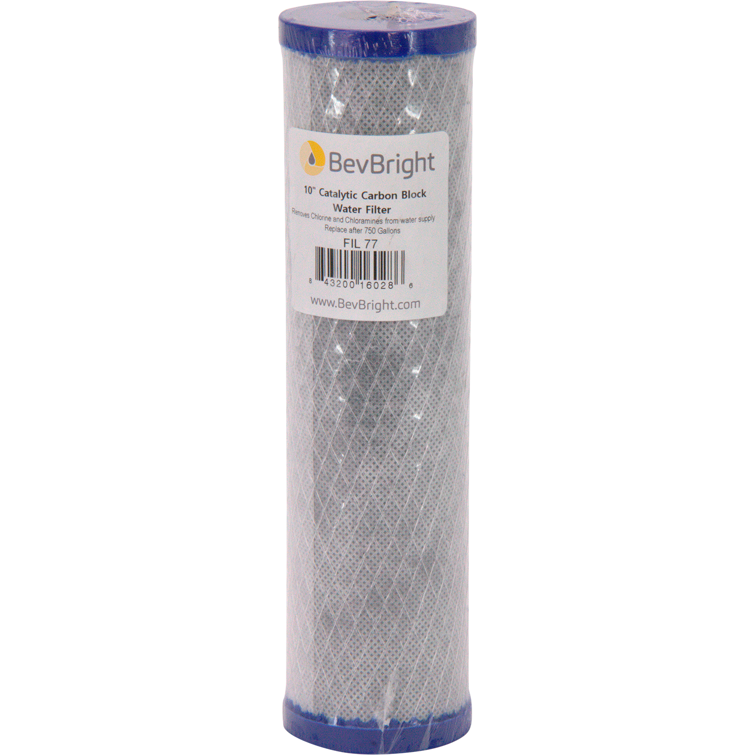 BevBright Catalytic Carbon Block Water Filter - 10 in. - 1 Micron