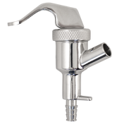 Torpedo Keg Faucet - Stainless Steel - Handheld (Picnic Tap) - 1/4 in. Barb