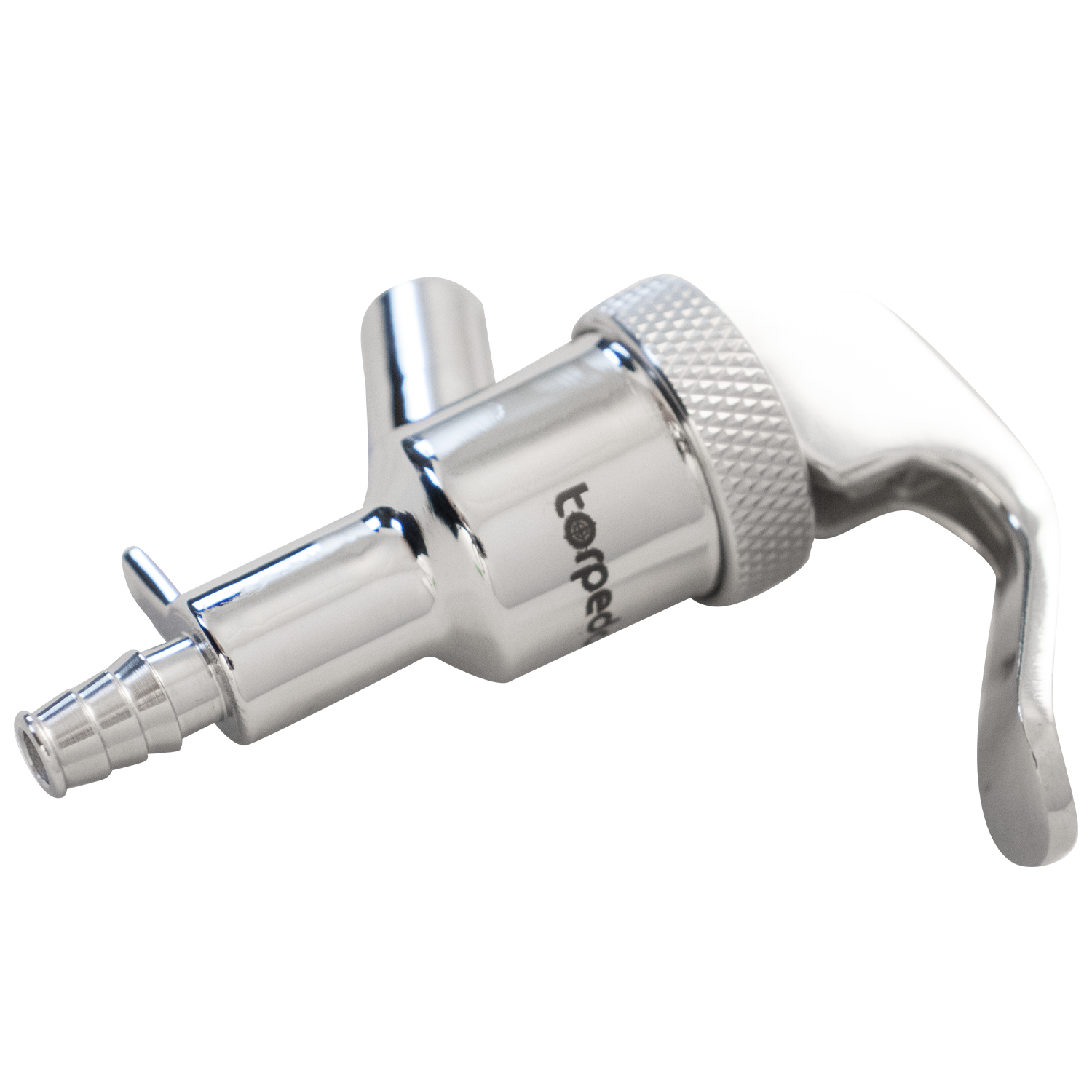 Torpedo Keg Faucet - Stainless Steel - Handheld (Picnic Tap) - 1/4 in. Barb