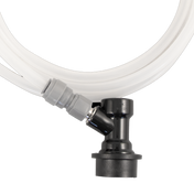 EVABarrier Beer Tubing Assembly - 4mm ID x 8mm OD - Ball Lock Quick Disconnect (QD)