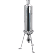 BevBright 316 Electro Polished S/S Cartridge Filter Housing - 10 in. - 1 Module Capacity