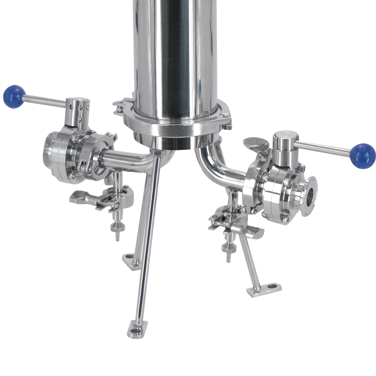 BevBright 316 Electro Polished S/S Cartridge Filter Housing - 10 in. - 1 Module Capacity