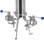 BevBright 316 Electro Polished S/S Cartridge Filter Housing - 10 in. - 1 Module Capacity