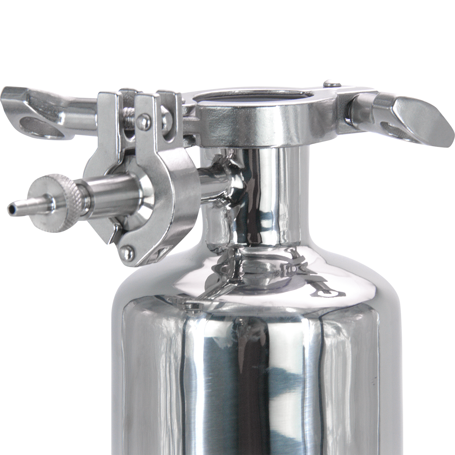 BevBright 316 Electro Polished S/S Cartridge Filter Housing - 10 in. - 1 Module Capacity