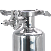 BevBright 316 Electro Polished S/S Cartridge Filter Housing - 10 in. - 1 Module Capacity