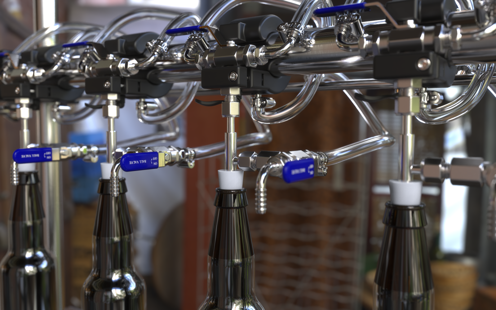 Medusa MultiHead Counter Pressure Bottle Filler G2 - Used/ Refurbished