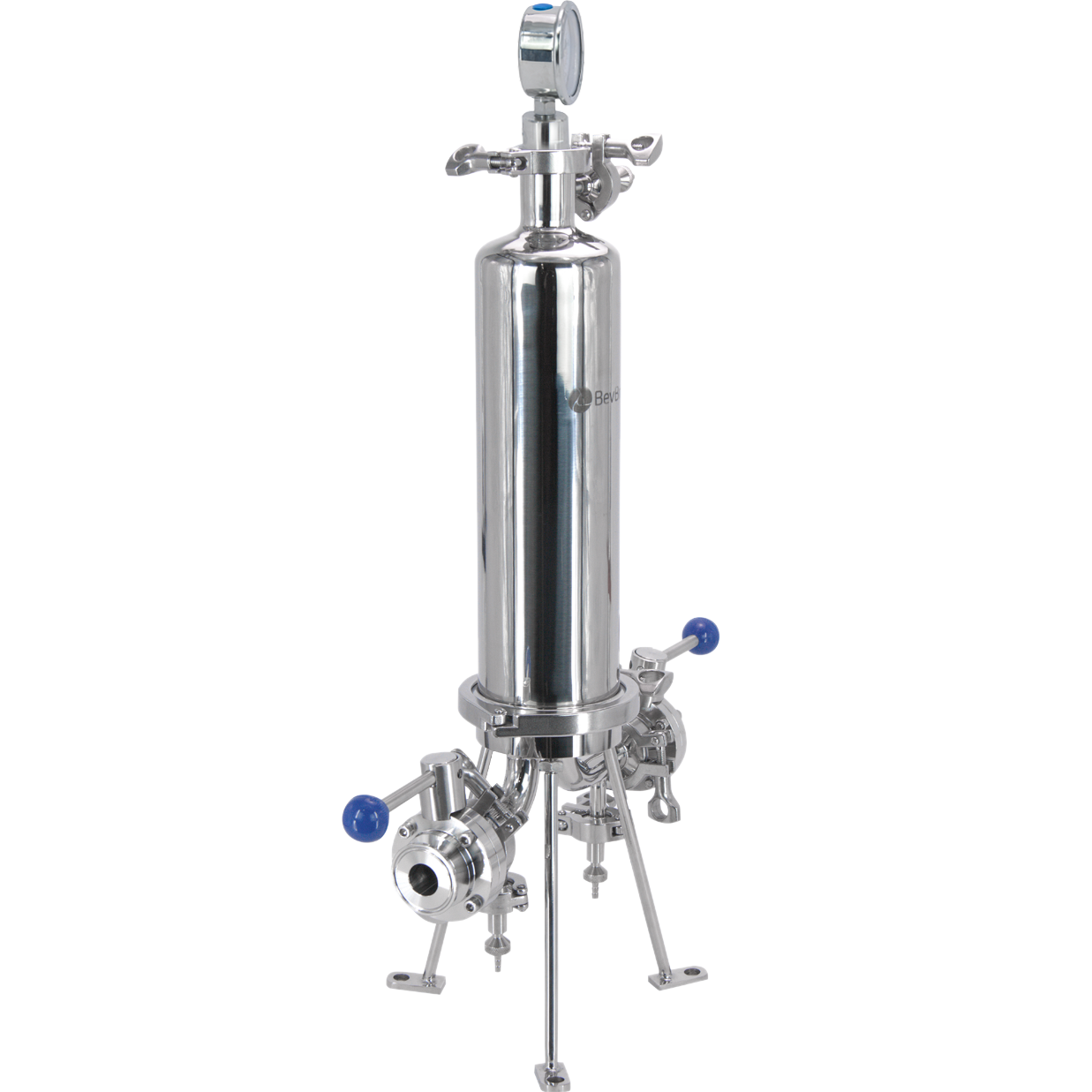 BevBright 316 Electro Polished S/S Cartridge Filter Housing - 10 in. - 1 Module Capacity