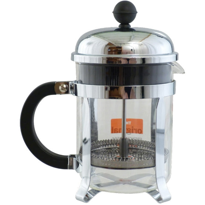 French Press -  Stainless 4-Cup (Glass)